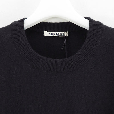 【AURALEE/オーラリー】<br>HARD TWIST CASHMERE KNIT TEE <br>A25ST02CT