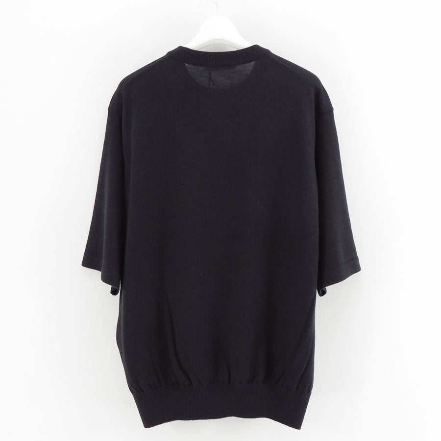 【AURALEE/オーラリー】<br>HARD TWIST CASHMERE KNIT TEE <br>A25ST02CT