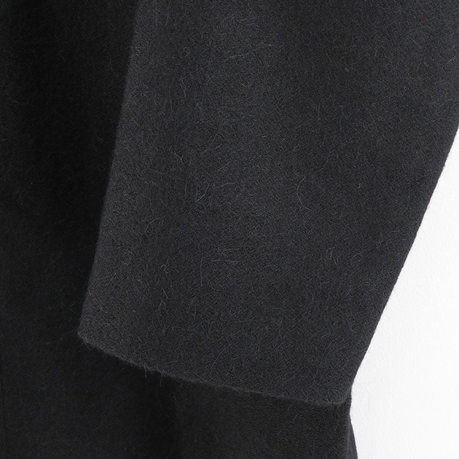 【山内/ヤマウチ】<br>アルパカメルトン・ノーカラーコート <br>23216-alp