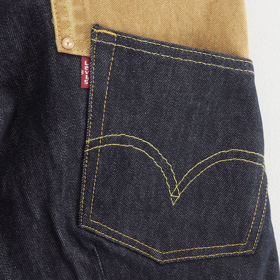 【JUNYA WATANABE MAN】<br>綿デニム×綿帆布 Levi's Wネームパンツ <br>WP-P206-051