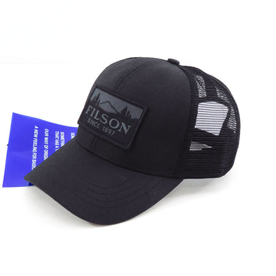 【JUNYA WATANABE MAN】<br>綿オックス×エステルメッシュ FILSON Wネーム CAP <br>WP-K601-051