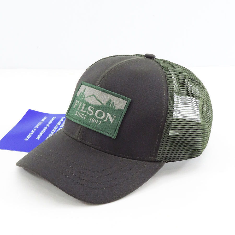 【JUNYA WATANABE MAN】<br>綿オックス×エステルメッシュ FILSON Wネーム CAP <br>WP-K601-051