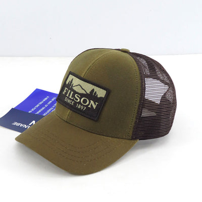 【JUNYA WATANABE MAN】<br>綿オックス×エステルメッシュ FILSON Wネーム CAP <br>WP-K601-051