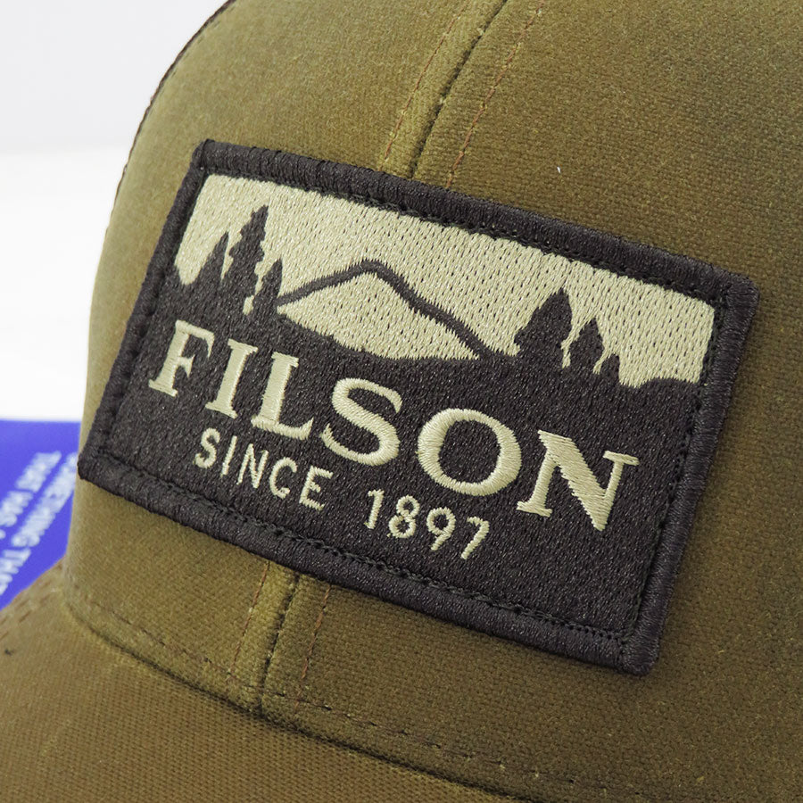 【JUNYA WATANABE MAN】<br>綿オックス×エステルメッシュ FILSON Wネーム CAP <br>WP-K601-051