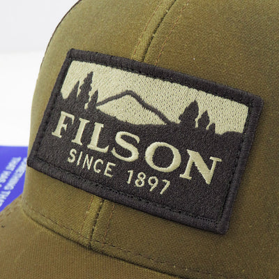 【JUNYA WATANABE MAN】<br>綿オックス×エステルメッシュ FILSON Wネーム CAP <br>WP-K601-051