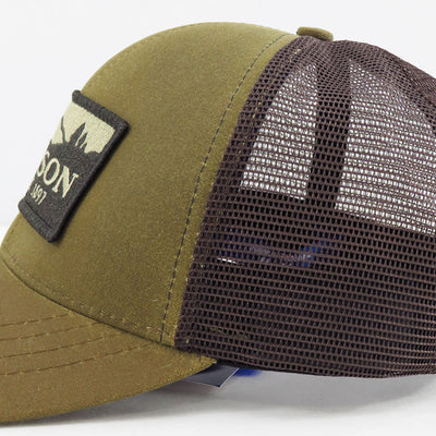 【JUNYA WATANABE MAN】<br>綿オックス×エステルメッシュ FILSON Wネーム CAP <br>WP-K601-051