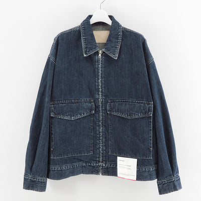 【Graphpaper/グラフペーパー】<br>Selvage Denim Zip Jacket <br>GM253-20056DB