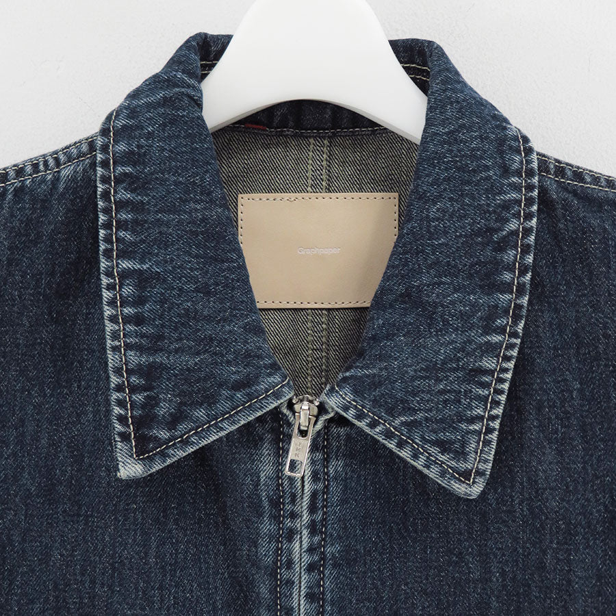 ハーフスリーブデニムジャケット Graphpaper（グラフペーパー） / Selvage Denim Zip Jacket