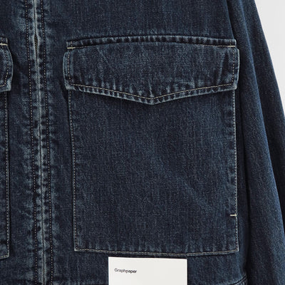 【Graphpaper/グラフペーパー】<br>Selvage Denim Zip Jacket <br>GM253-20056DB