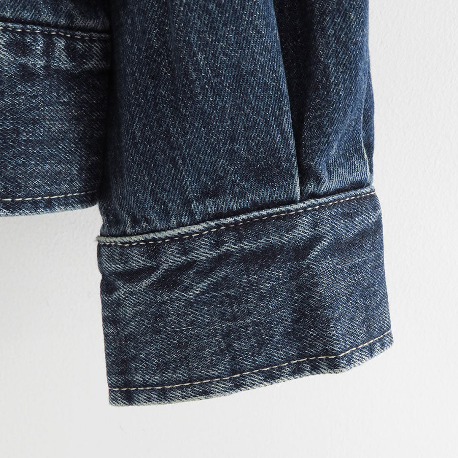 【Graphpaper/グラフペーパー】<br>Selvage Denim Zip Jacket <br>GM253-20056DB