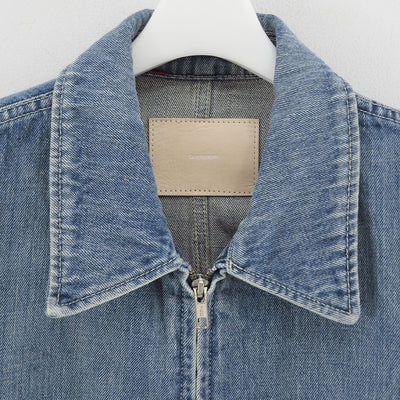 【Graphpaper/グラフペーパー】<br>Selvage Denim Zip Jacket <br>GM253-20056LB