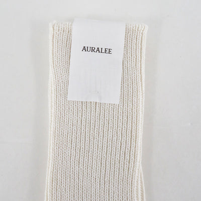 【AURALEE/オーラリー】<br>COTTON CASHMERE LOW GAUGE SOCKS <br>A00S01SX-M