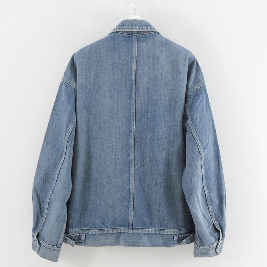 【Graphpaper/グラフペーパー】<br>Selvage Denim Zip Jacket <br>GM253-20056LB