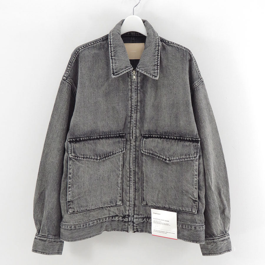【Graphpaper/グラフペーパー】<br>Selvage Denim Zip Jacket <br>GM253-20056LB