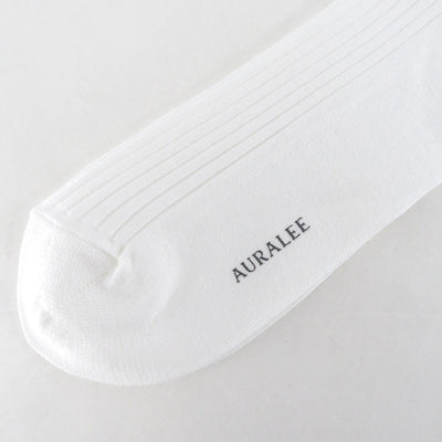 【AURALEE/オーラリー】<br>GIZA HIGH GAUGE SOCKS <br>A00S02SX-M