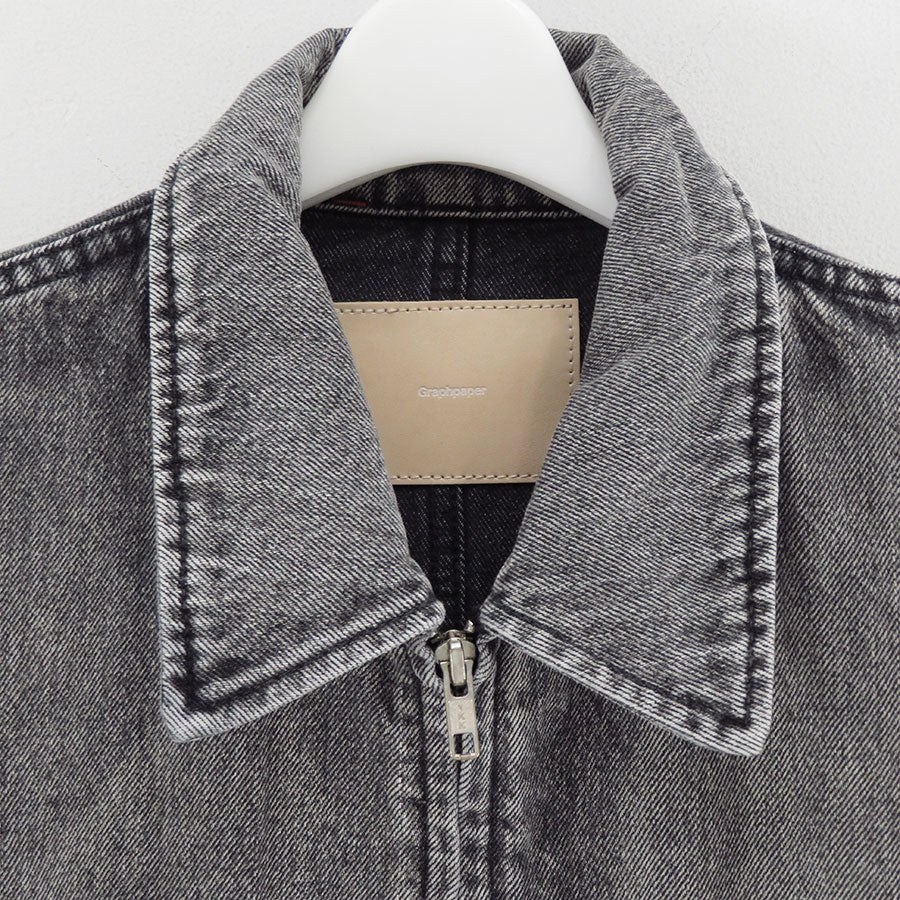 【Graphpaper/グラフペーパー】<br>Selvage Denim Zip Jacket <br>GM253-20056LB