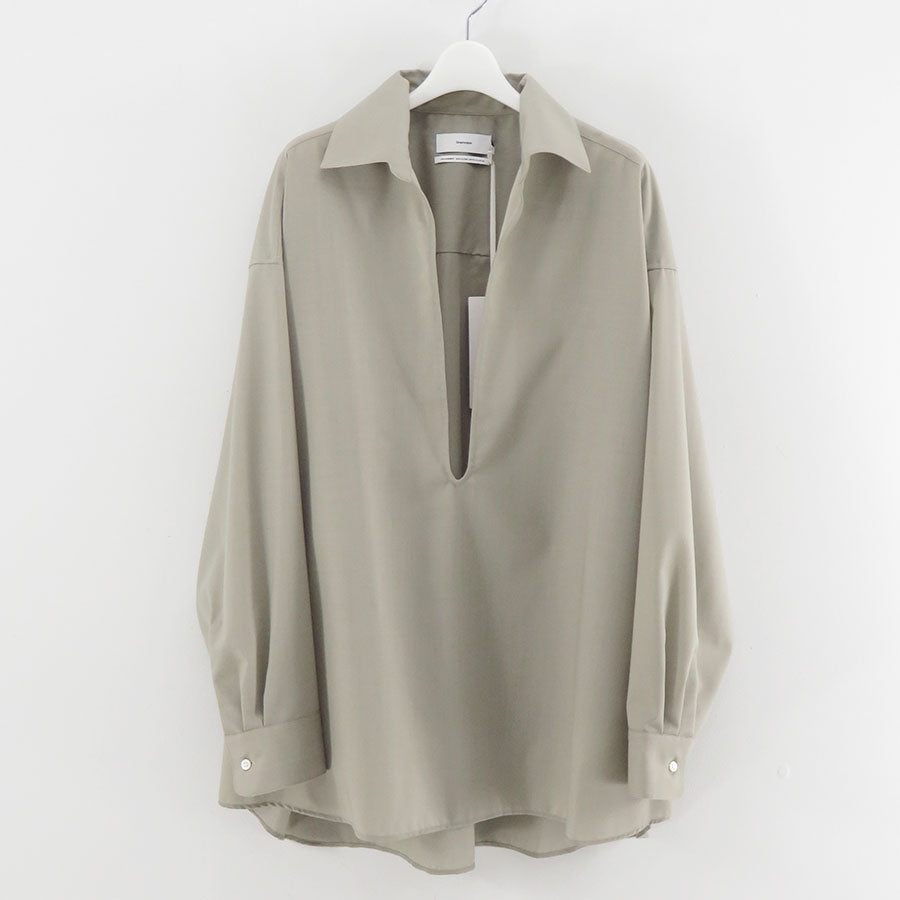 【Graphpaper/グラフペーパー】<br>Techno Wool Tropical Skipper Shirt <br>GM253-50374