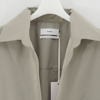 【Graphpaper/グラフペーパー】<br>Techno Wool Tropical Skipper Shirt <br>GM253-50374