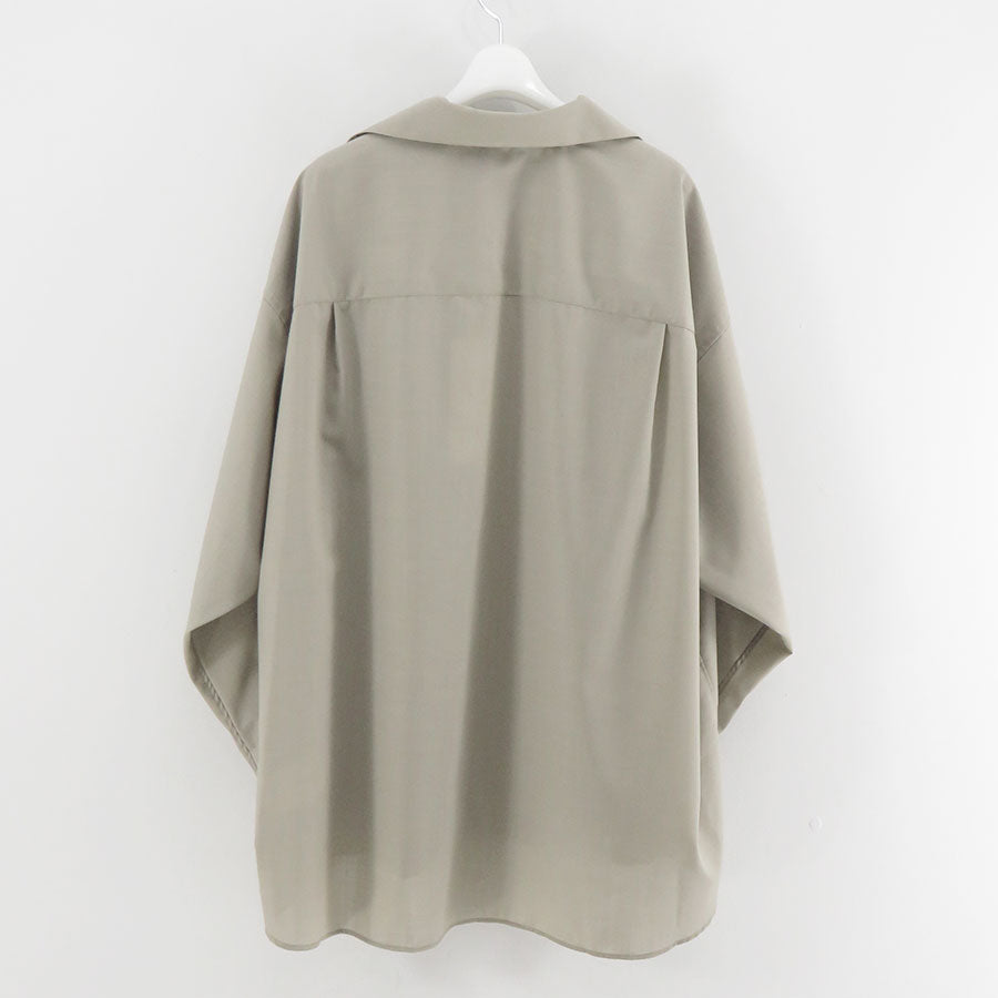 【Graphpaper/グラフペーパー】<br>Techno Wool Tropical Skipper Shirt <br>GM253-50374
