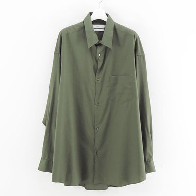 【Graphpaper/グラフペーパー】<br>Silicon Poplin Oversized Regular Collar Shirt <br>GM253-50180
