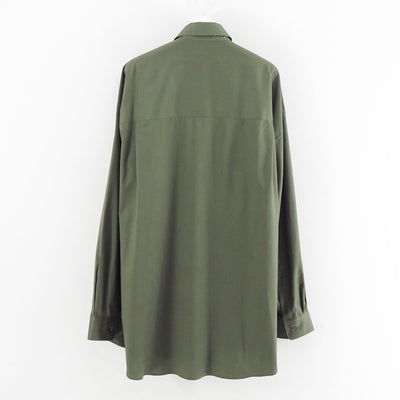 【Graphpaper/グラフペーパー】<br>Silicon Poplin Oversized Regular Collar Shirt <br>GM253-50180