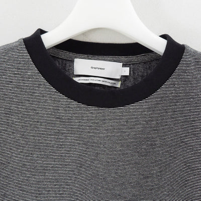【Graphpaper/グラフペーパー】<br>Gradient Border L/S Tee <br>GU253-70511