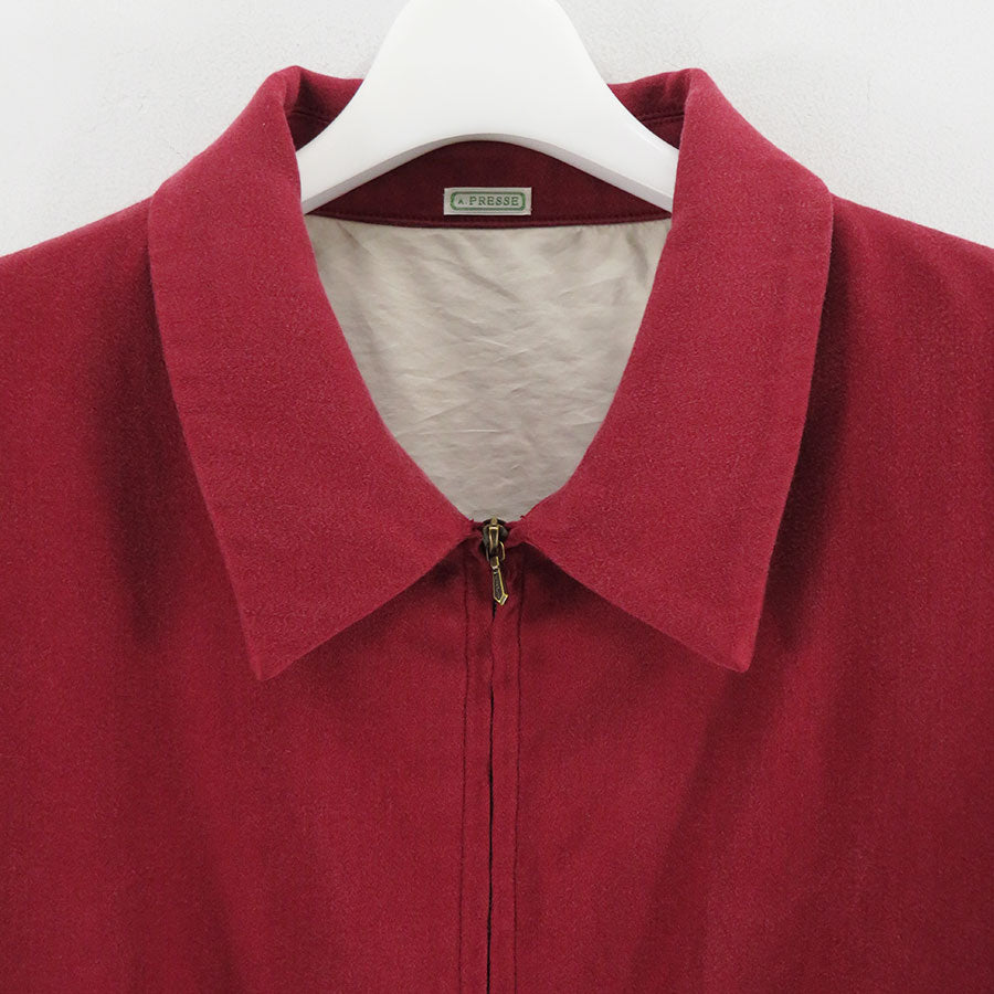 A.PRESSE/アプレッセ】Washed Silk Rayon Gabardine Jacket 26SAP-01