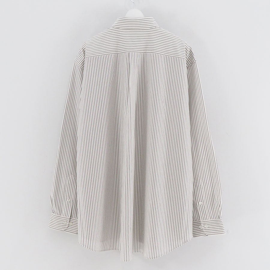 【KANEMASA PHIL./カネマサフィル】<br>46G Atmosphere Stripe L/S Shirt <br>KM25S-023