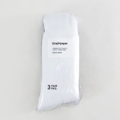 【Graphpaper/グラフペーパー】<br>Graphpaper 3-Pack Socks <br>GU253-90286B