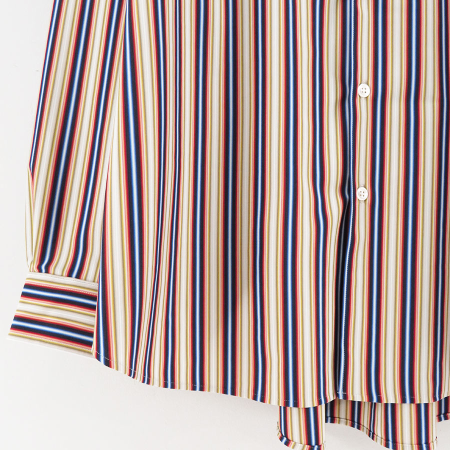 【KANEMASA PHIL./カネマサフィル】<br>46G Atmosphere Stripe L/S Shirt <br>KM25S-023