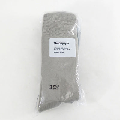 【Graphpaper/グラフペーパー】<br>Graphpaper 3-Pack Socks <br>GU253-90286C