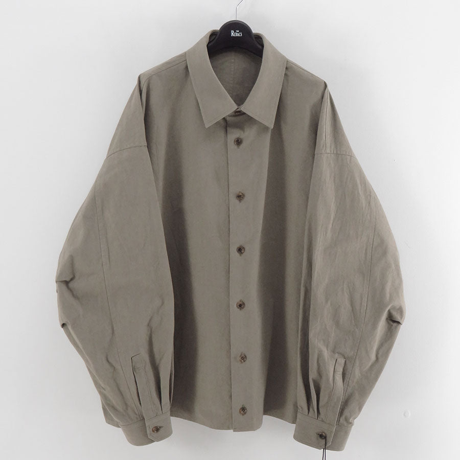 【THE RERACS/ザ・リラクス】<br>RERACS SUPER TWILL S+S BALLOON SHIRT <br>25FW-REBL-456-2-J