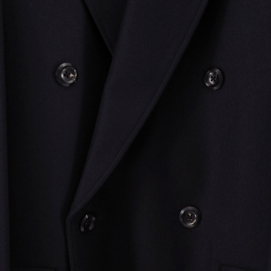 【THE RERACS/ザ・リラクス】<br>RERACS BRITISH MELTON THE DOUBLE PEAKED EASY COAT <br>25FW-RECT-457-J