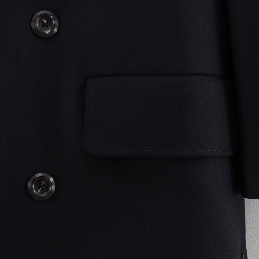 【THE RERACS/ザ・リラクス】<br>RERACS BRITISH MELTON THE DOUBLE PEAKED EASY COAT <br>25FW-RECT-457-J
