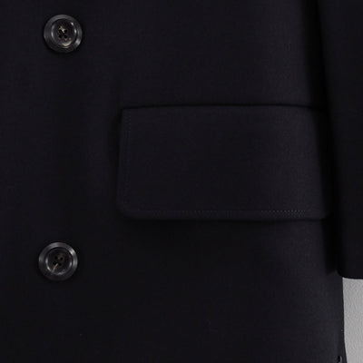 【THE RERACS/ザ・リラクス】<br>RERACS BRITISH MELTON THE DOUBLE PEAKED EASY COAT <br>25FW-RECT-457-J
