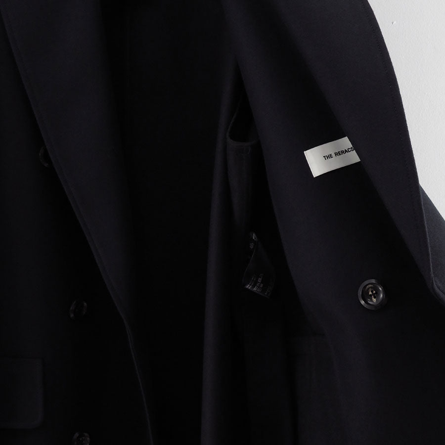 【THE RERACS/ザ・リラクス】<br>RERACS BRITISH MELTON THE DOUBLE PEAKED EASY COAT <br>25FW-RECT-457-J