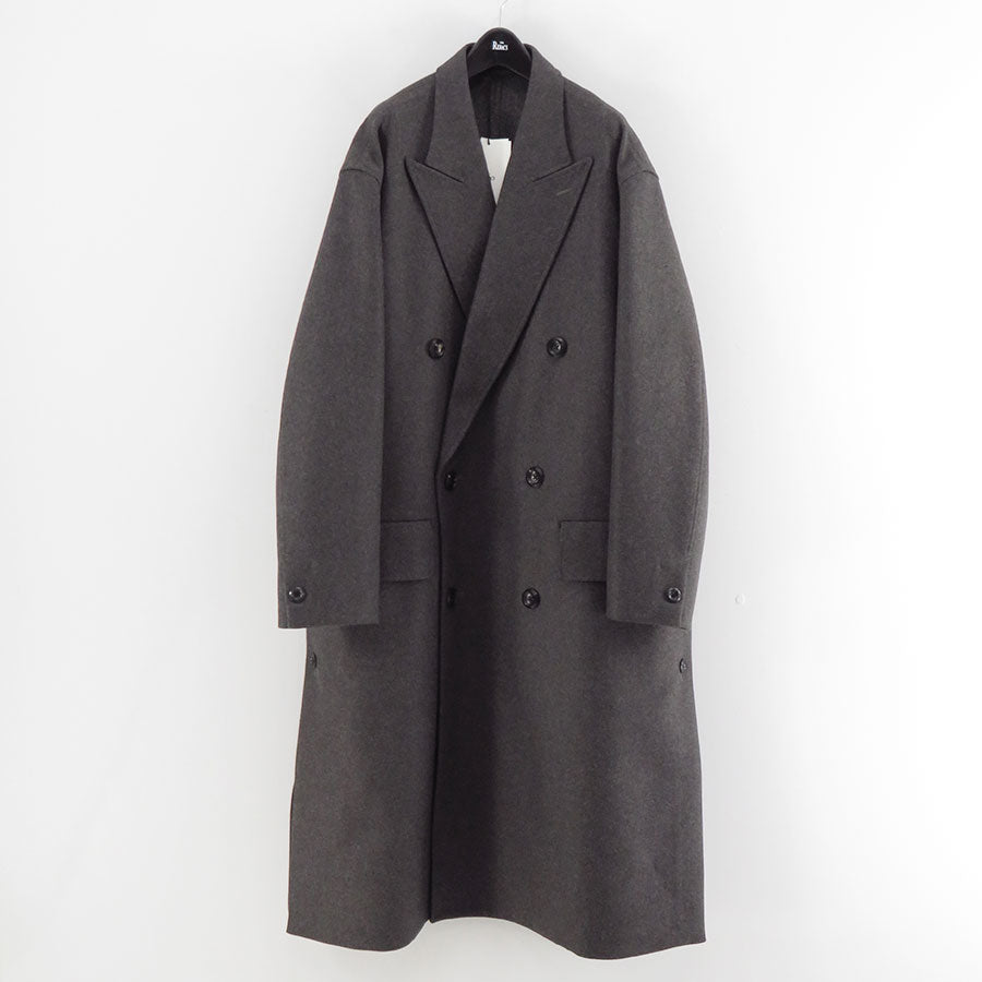 【THE RERACS/ザ・リラクス】<br>RERACS BRITISH MELTON THE DOUBLE PEAKED EASY COAT <br>25FW-RECT-457-J