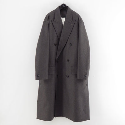 【THE RERACS/ザ・リラクス】<br>RERACS BRITISH MELTON THE DOUBLE PEAKED EASY COAT <br>25FW-RECT-457-J