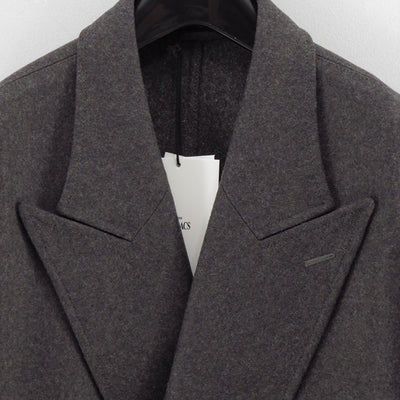 【THE RERACS/ザ・リラクス】<br>RERACS BRITISH MELTON THE DOUBLE PEAKED EASY COAT <br>25FW-RECT-457-J