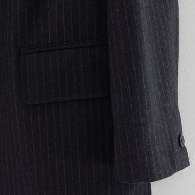 【THE RERACS/ザ・リラクス】<br>RERACS 2/54 COLLEGE FLANNEL THE PEAKED LAPEL EASY JACKET (STRIPE) <br>25FW-REJK-234-J