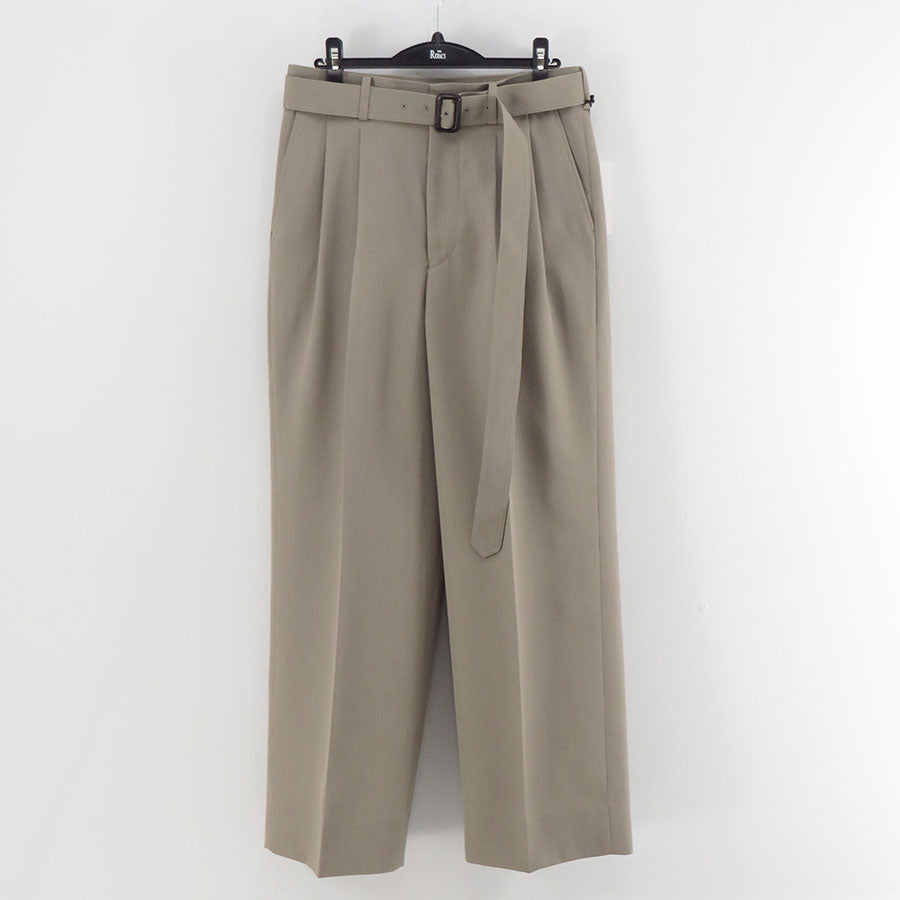【THE RERACS/ザ・リラクス】<br>RERACS SUPER TWILL S+S THE SLACKS BELTED 2TUCK <br>25FW-REPT-266-J