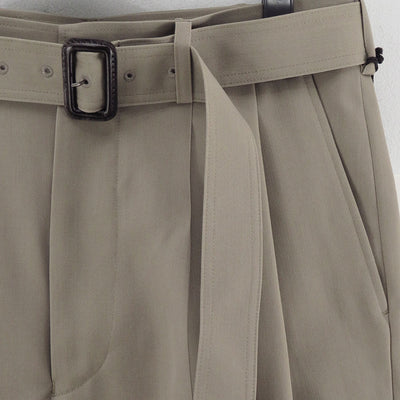 【THE RERACS/ザ・リラクス】<br>RERACS SUPER TWILL S+S THE SLACKS BELTED 2TUCK <br>25FW-REPT-266-J