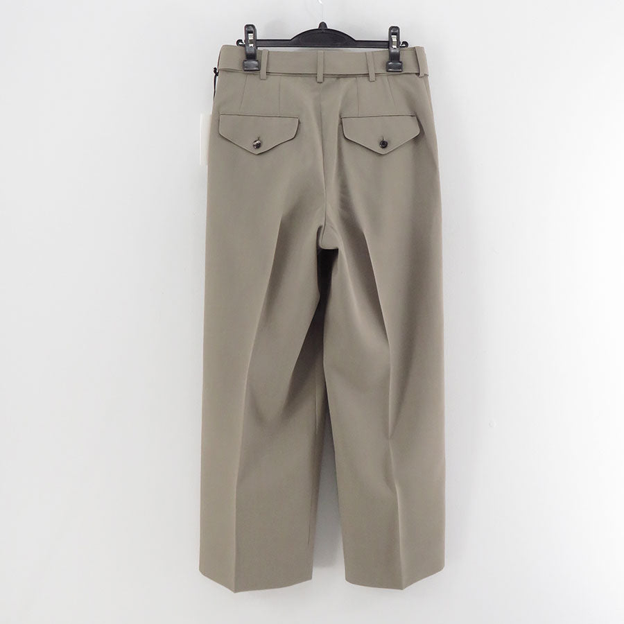 【THE RERACS/ザ・リラクス】<br>RERACS SUPER TWILL S+S THE SLACKS BELTED 2TUCK <br>25FW-REPT-266-J