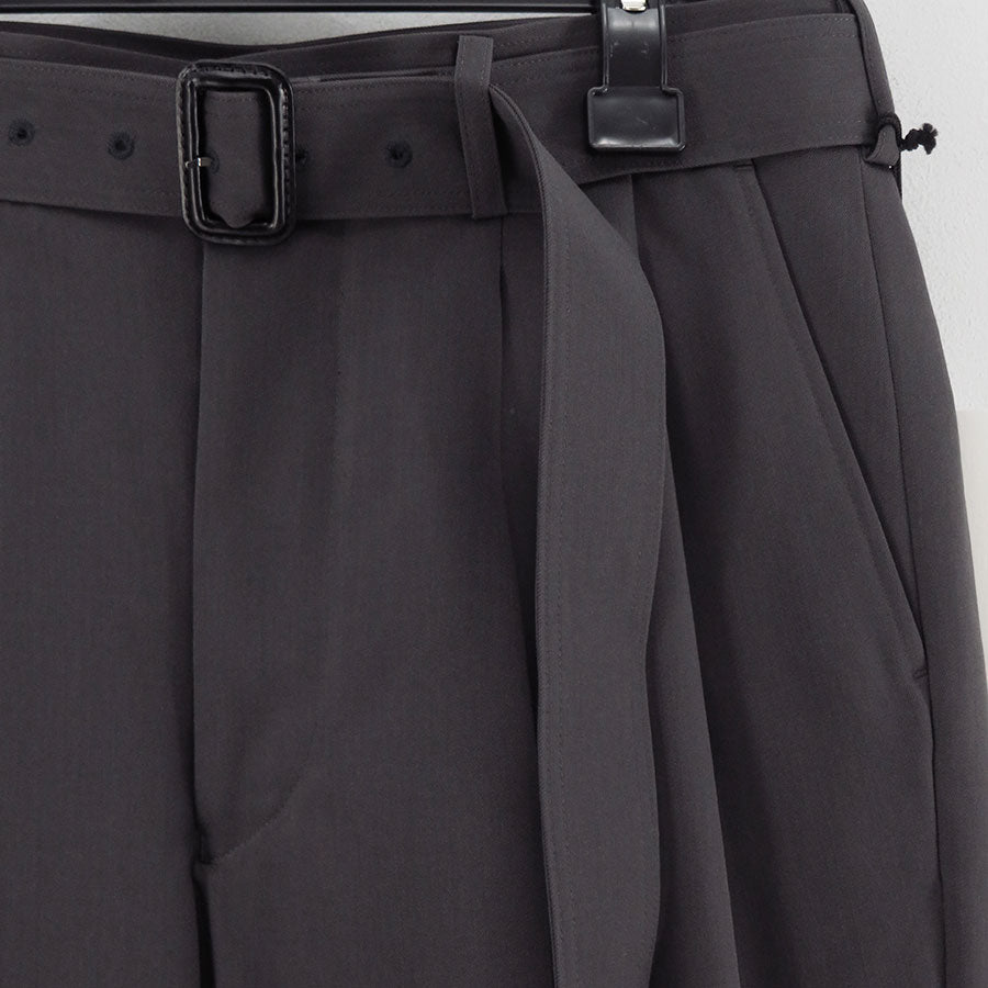 【THE RERACS/ザ・リラクス】<br>RERACS SUPER TWILL S+S THE SLACKS BELTED 2TUCK <br>25FW-REPT-266-J