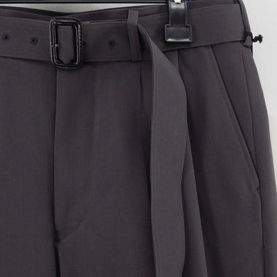 【THE RERACS/ザ・リラクス】<br>RERACS SUPER TWILL S+S THE SLACKS BELTED 2TUCK <br>25FW-REPT-266-J