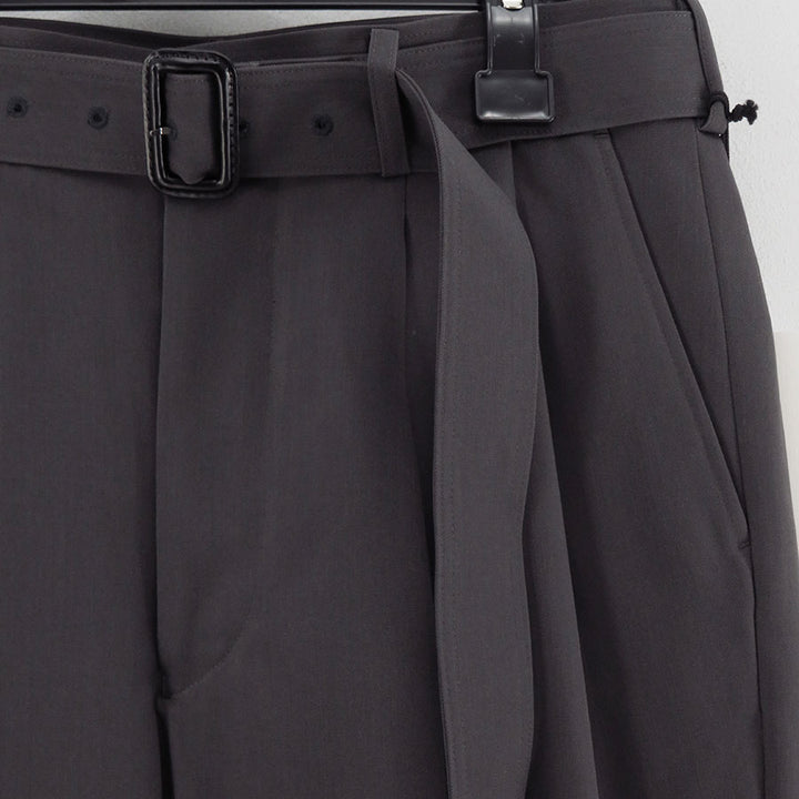 Rera様 THE RERACS│ザ・リラクス / THE SLACKS BELTED 2TUCK(BLACK)