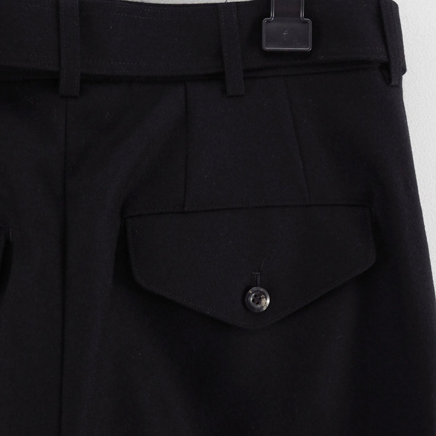 【THE RERACS/ザ・リラクス】<br>RERACS SUPER TWILL S+S THE SLACKS BELTED 2TUCK <br>25FW-REPT-266-2-J