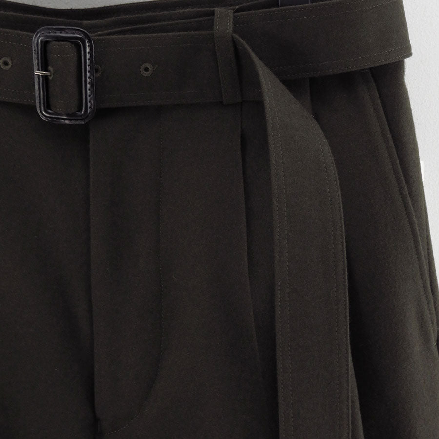 【THE RERACS/ザ・リラクス】<br>RERACS SUPER TWILL S+S THE SLACKS BELTED 2TUCK <br>25FW-REPT-266-2-J