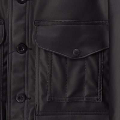 【JUNYA WATANABE MAN】<br>合成皮革×ウールモッサーチェック FILSON Wネームジャケット <br>WP-J020-051