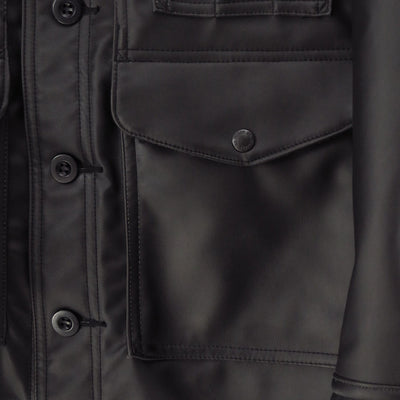 【JUNYA WATANABE MAN】<br>合成皮革×ウールモッサーチェック FILSON Wネームジャケット <br>WP-J020-051